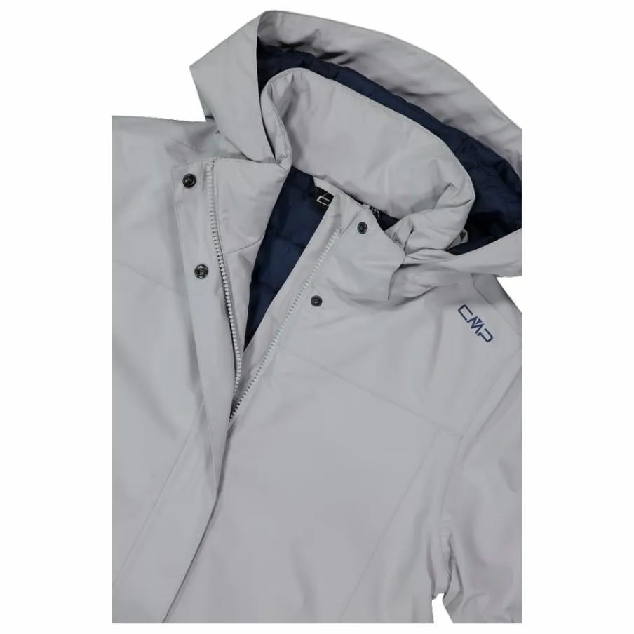 Donna CMP Giacche Imbottite E Piumini|Gusci E Giacche Impermeabili^Parka impermeabile da donna in ripstop con cappuccio staccabile