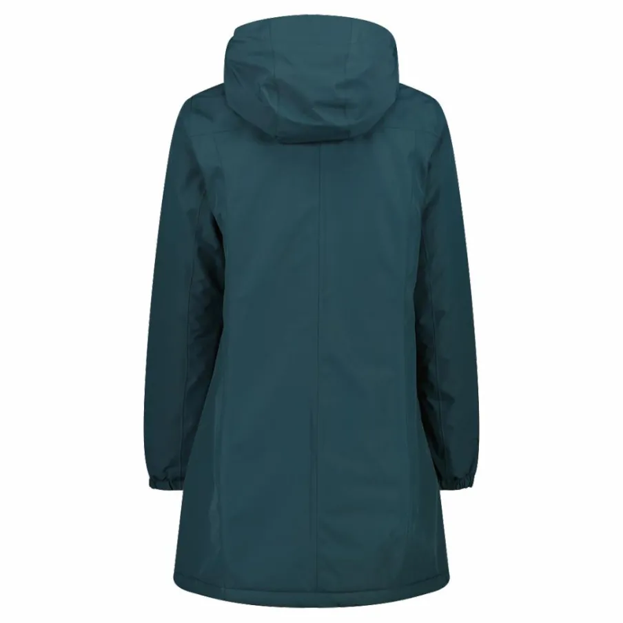 Donna CMP Giacche Imbottite E Piumini|Gusci E Giacche Impermeabili^Parka impermeabile da donna in ripstop con cappuccio staccabile