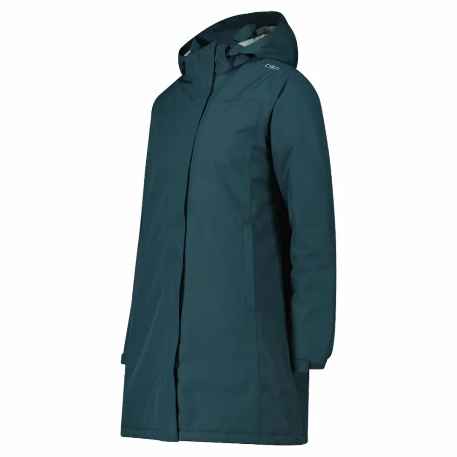 Donna CMP Giacche Imbottite E Piumini|Gusci E Giacche Impermeabili^Parka impermeabile da donna in ripstop con cappuccio staccabile