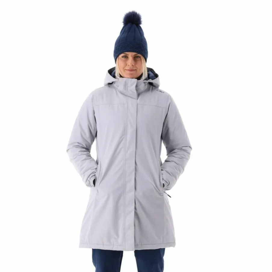 Donna CMP Giacche Imbottite E Piumini|Gusci E Giacche Impermeabili^Parka impermeabile da donna in ripstop con cappuccio staccabile