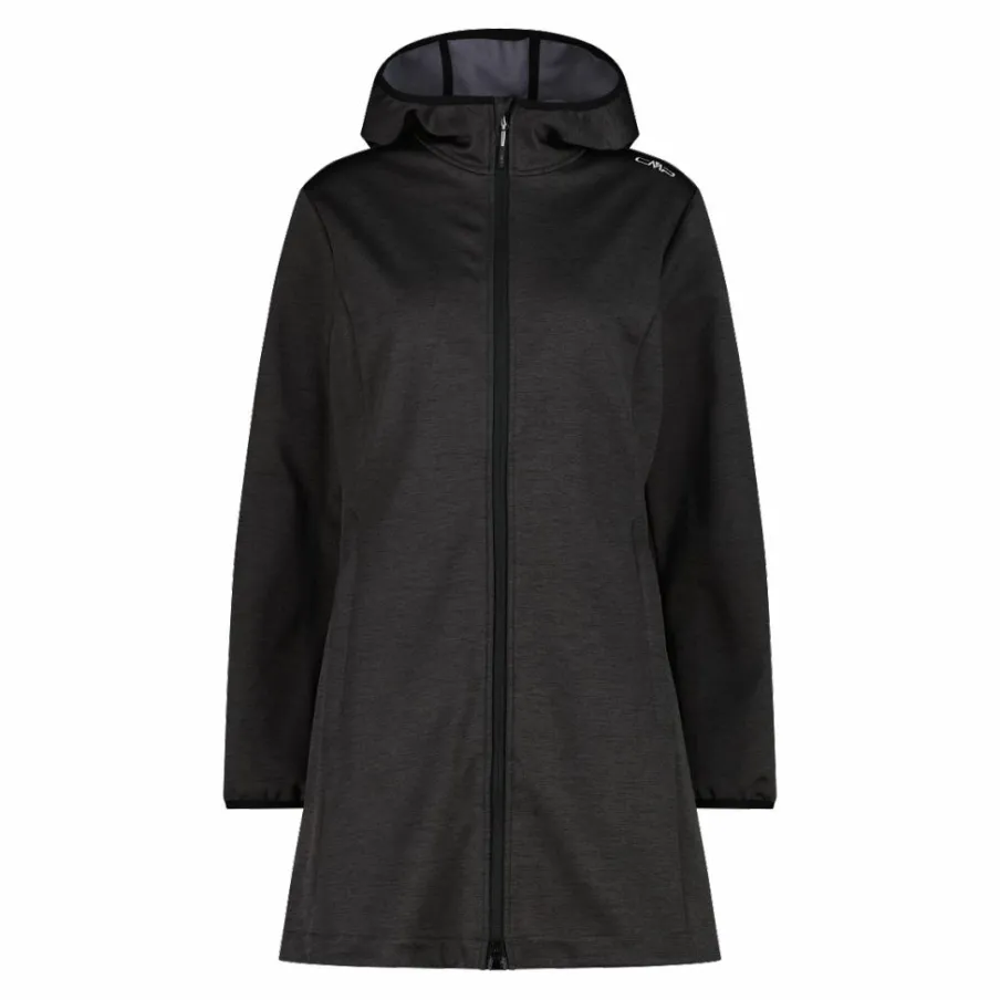 Donna CMP Giacche Softshell|Giacche Trekking^Parka in softshell da donna con cappuccio melange