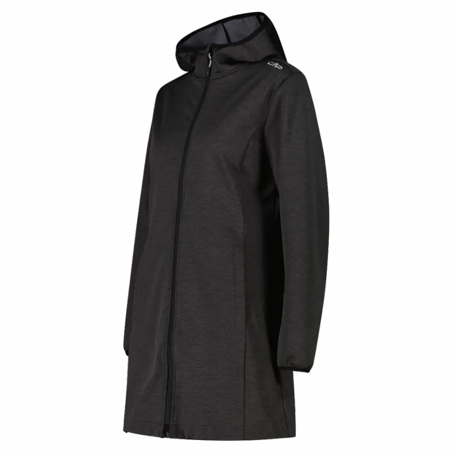 Donna CMP Giacche Softshell|Giacche Trekking^Parka in softshell da donna con cappuccio melange