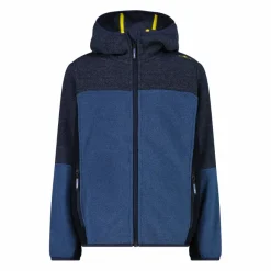 Bambino CMP Pile E Felpe^Pile con zip da bambino in knit tech con cappuccio