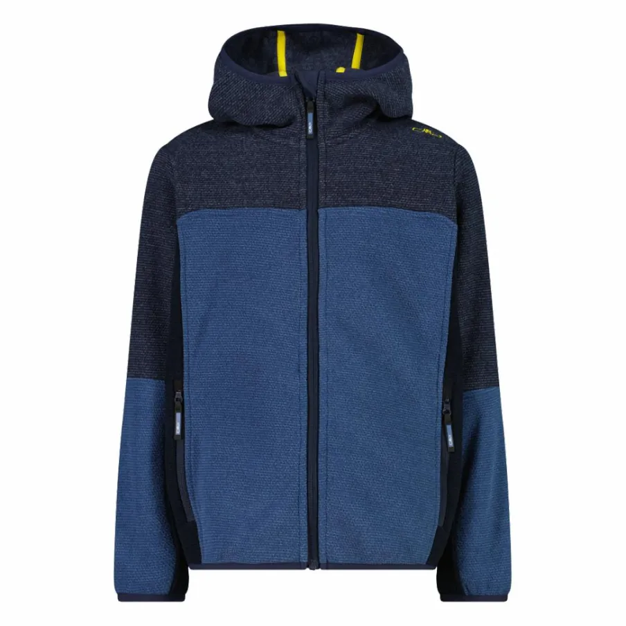 Bambino CMP Pile E Felpe^Pile con zip da bambino in knit tech con cappuccio