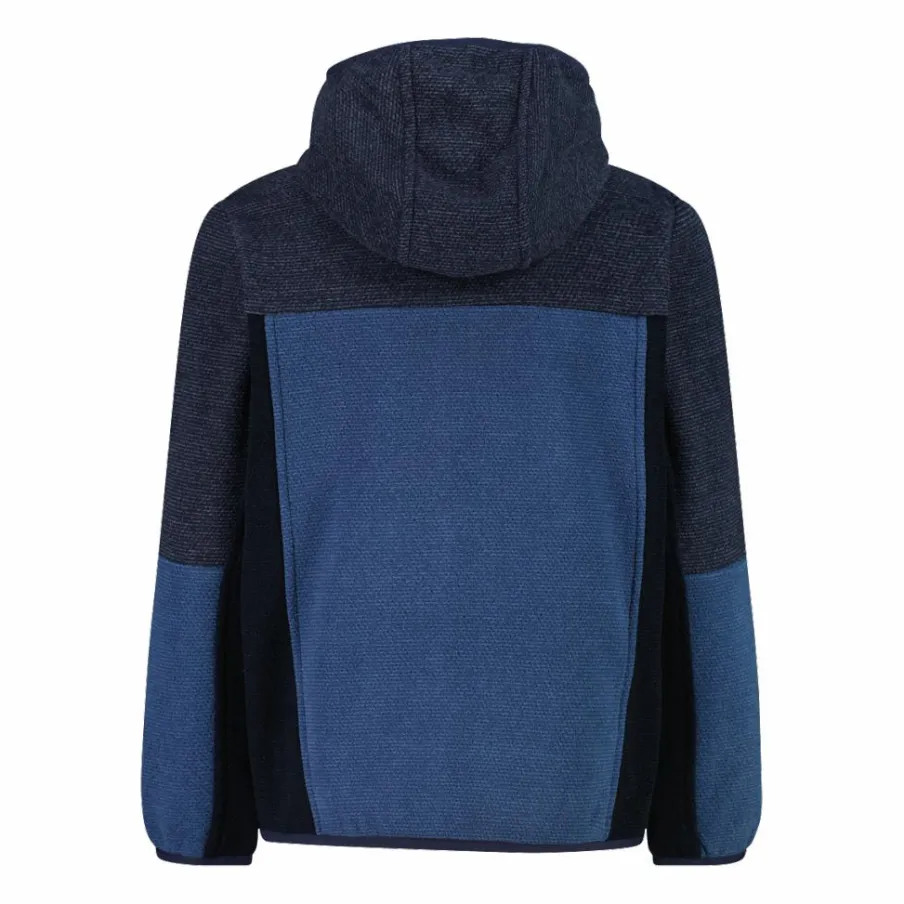 Bambino CMP Pile E Felpe^Pile con zip da bambino in knit tech con cappuccio