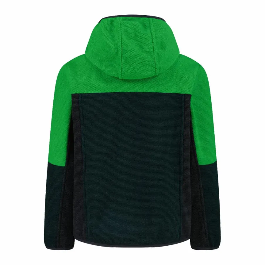 Bambino CMP Pile E Felpe^Pile con zip da bambino in knit tech con cappuccio