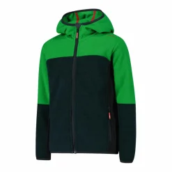 Bambino CMP Pile E Felpe^Pile con zip da bambino in knit tech con cappuccio