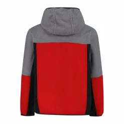 Bambino CMP Pile E Felpe^Pile con zip da bambino in knit tech con cappuccio