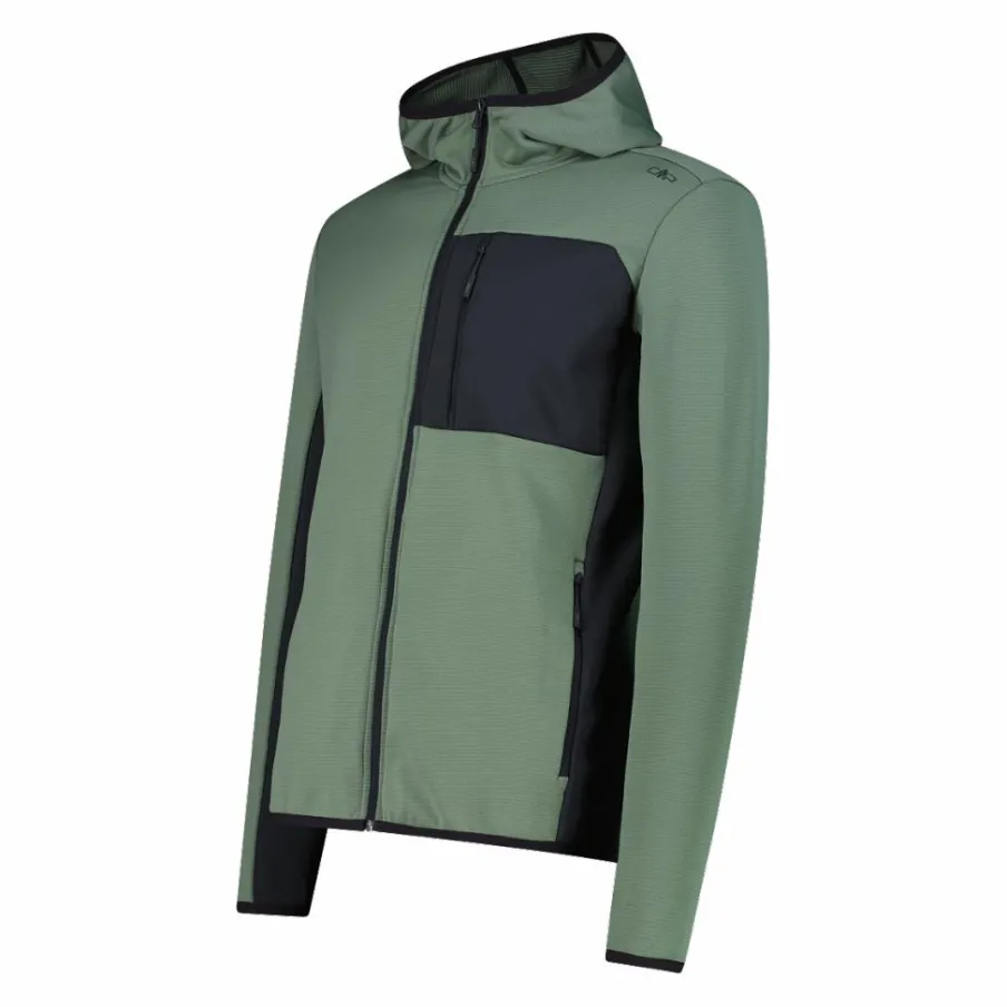 Uomo CMP Pile^Pile Grid Tech con cappuccio da uomo