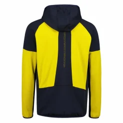 Uomo CMP Pile^Pile Grid Tech con zip da uomo con cappuccio melange