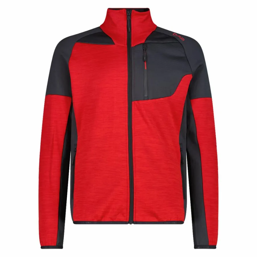 Uomo CMP Pile^Pile Grid Tech con zip da uomo melange