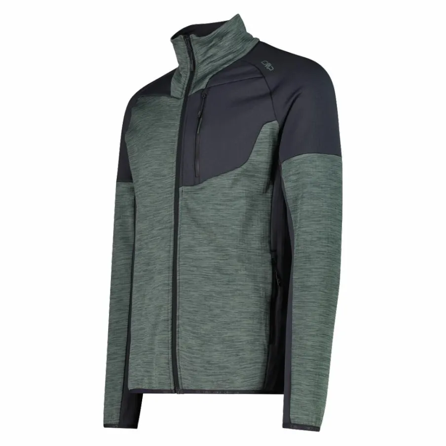 Uomo CMP Pile^Pile Grid Tech con zip da uomo melange