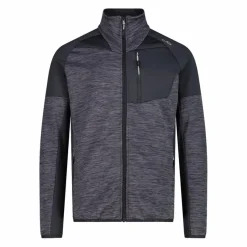 Uomo CMP Pile^Pile Grid Tech con zip da uomo melange