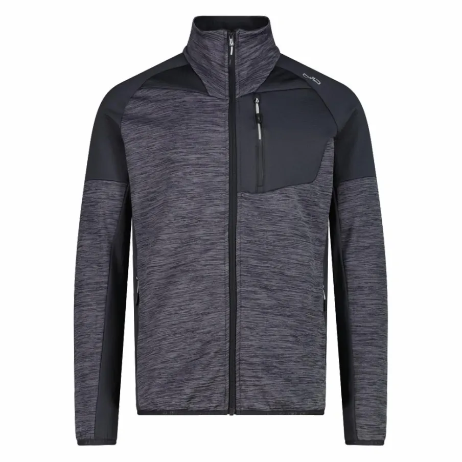Uomo CMP Pile^Pile Grid Tech con zip da uomo melange