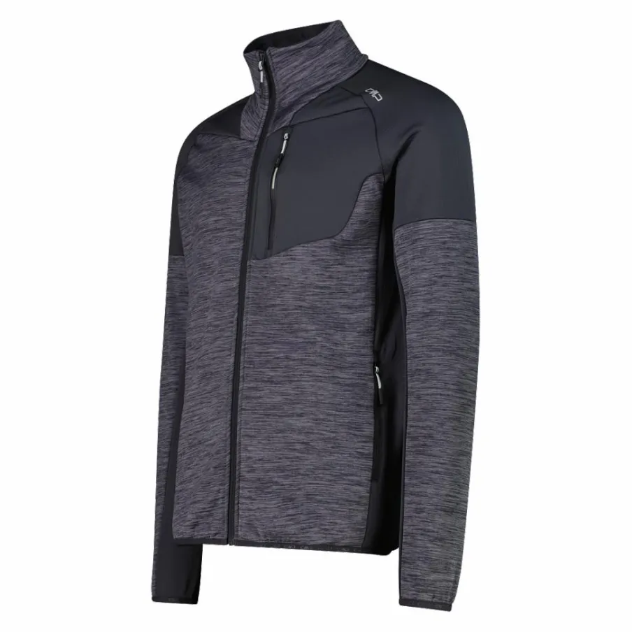 Uomo CMP Pile^Pile Grid Tech con zip da uomo melange