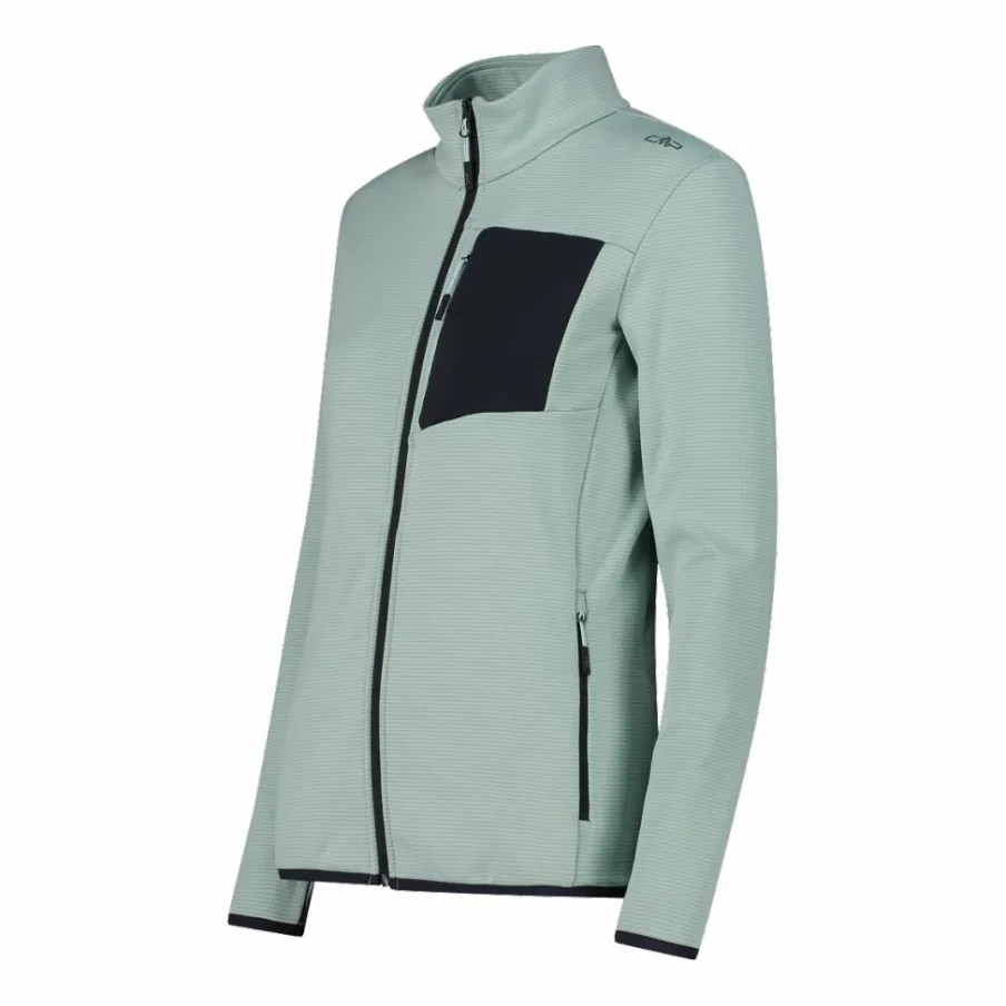 Donna CMP Pile^Pile Grid Tech con zip da donna