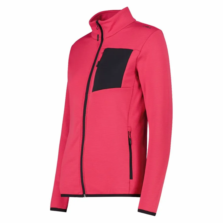 Donna CMP Pile^Pile Grid Tech con zip da donna