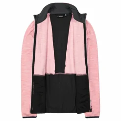 Donna CMP Pile^Pile Grid Tech con zip da donna melange