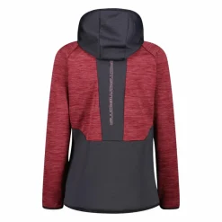 Donna CMP Pile^Pile Grid Tech con zip da donna melange con cappuccio