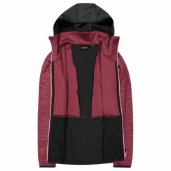 Donna CMP Pile^Pile Grid Tech con zip da donna melange con cappuccio