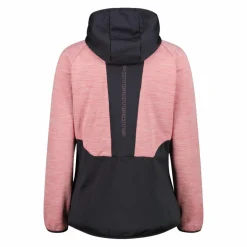 Donna CMP Pile^Pile Grid Tech con zip da donna melange con cappuccio