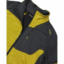 Uomo CMP Pile^Pile Grid Tech mezza zip melange da uomo