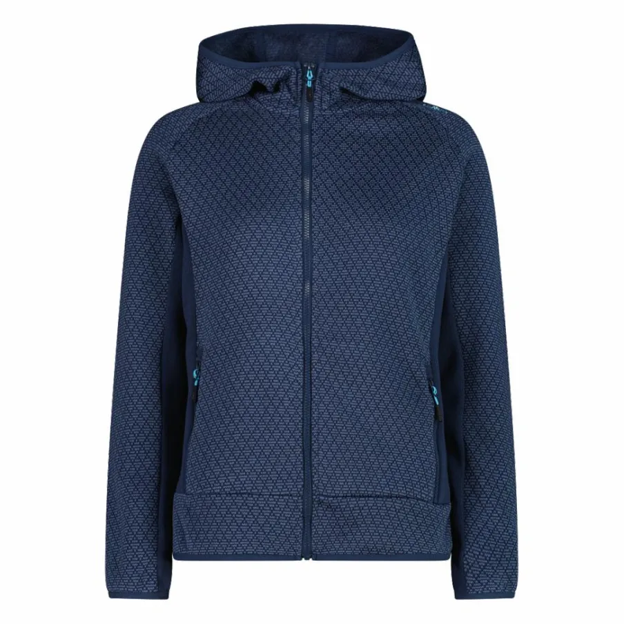 Donna CMP Pile^Pile knit tech da donna con cappuccio