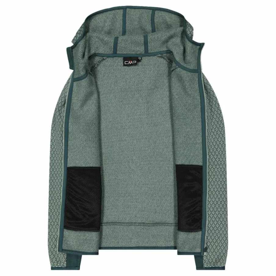 Donna CMP Pile^Pile knit tech da donna con cappuccio