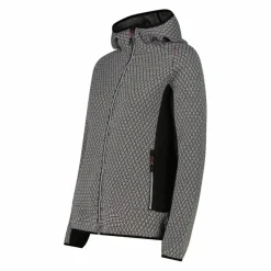 Donna CMP Pile^Pile knit tech da donna con cappuccio