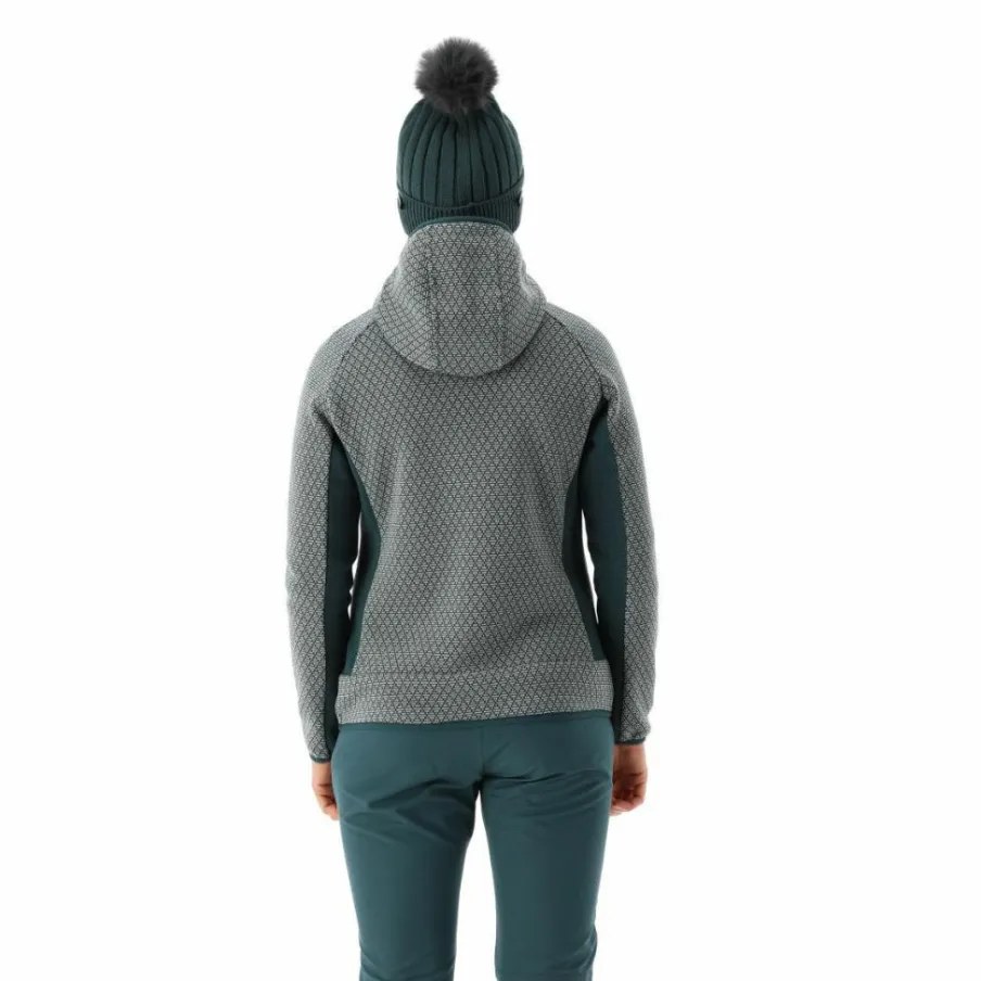 Donna CMP Pile^Pile knit tech da donna con cappuccio