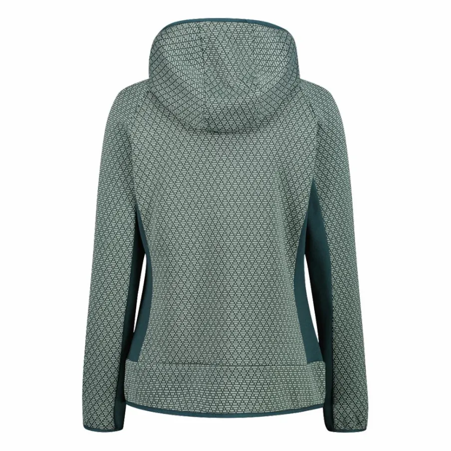 Donna CMP Pile^Pile knit tech da donna con cappuccio