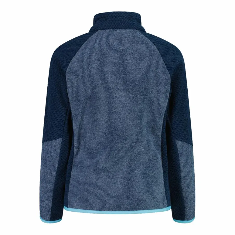 CMP Pile E Felpe^Pile Knit Tech melange da bambina nido d'ape