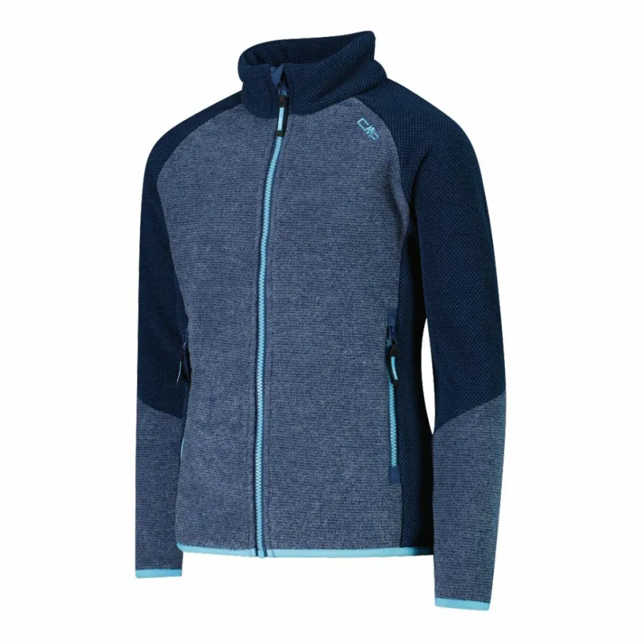 CMP Pile E Felpe^Pile Knit Tech melange da bambina nido d'ape