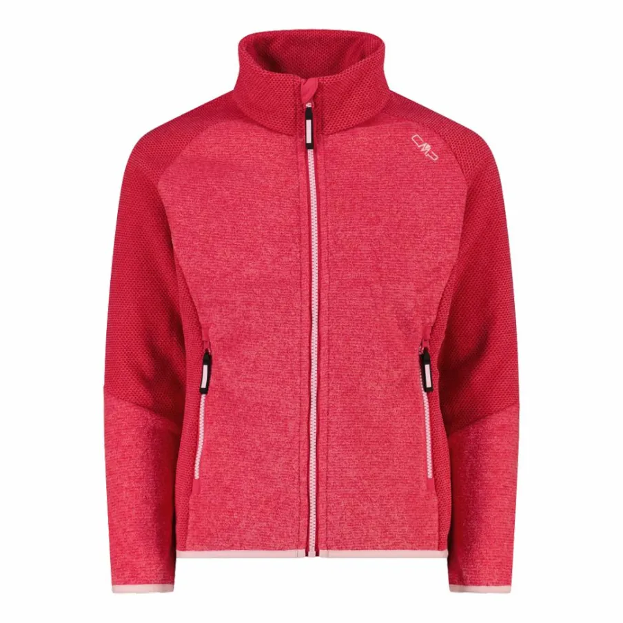 CMP Pile E Felpe^Pile Knit Tech melange da bambina nido d'ape