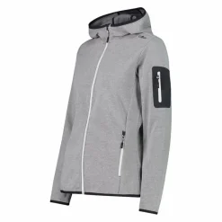 Donna CMP Pile^Pile Knit-tech con cappuccio e mesh