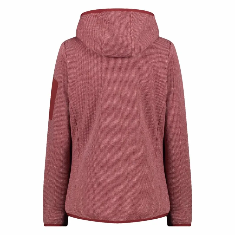 Donna CMP Pile^Pile Knit-tech con cappuccio e mesh