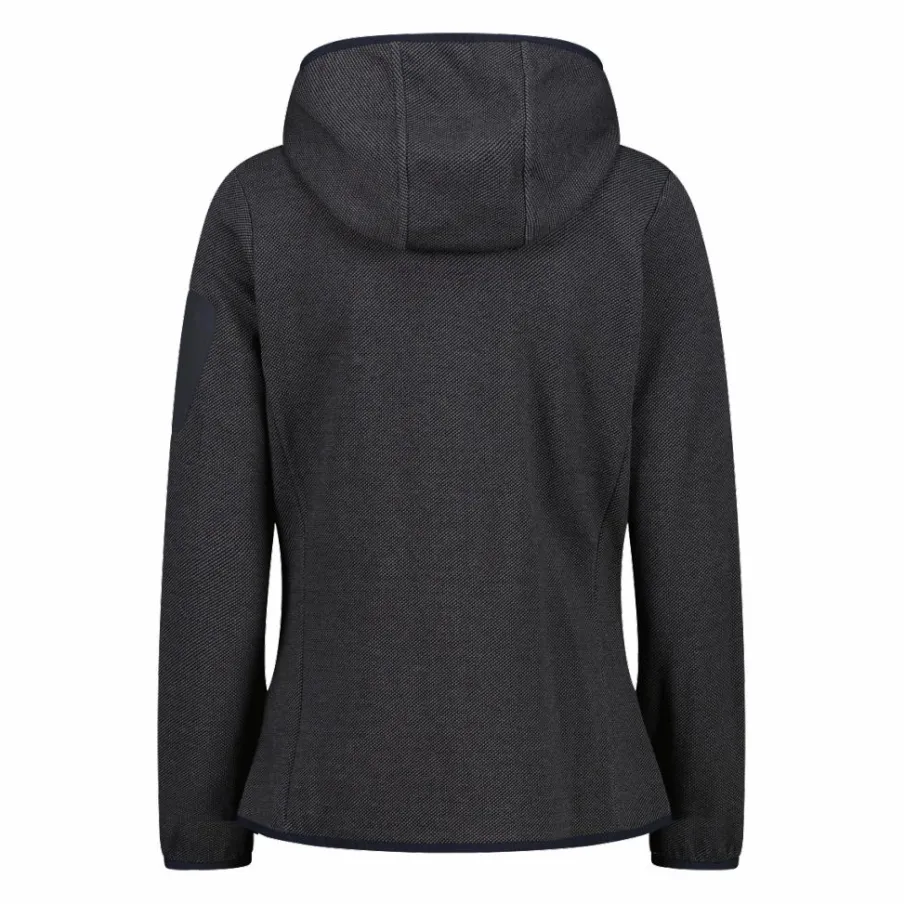 Donna CMP Pile^Pile Knit-tech con cappuccio e mesh