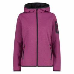 Donna CMP Pile^Pile Knit-tech con cappuccio e mesh