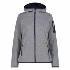 Donna CMP Pile^Pile Knit-tech con cappuccio e mesh