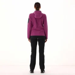 Donna CMP Pile^Pile Knit-tech con cappuccio e mesh