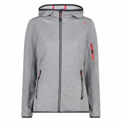 Donna CMP Pile^Pile Knit-tech con cappuccio e mesh