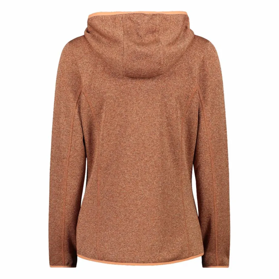 Donna CMP Pile^Pile Knit-tech con cappuccio e mesh