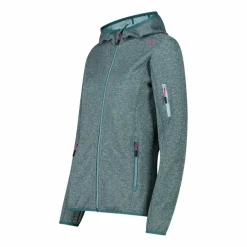 Donna CMP Pile^Pile Knit-tech con cappuccio e mesh