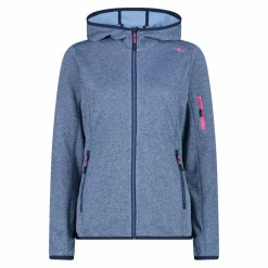 Donna CMP Pile^Pile Knit-tech con cappuccio e mesh