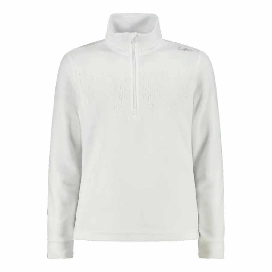 CMP Pile E Felpe^Pile mezza zip arctic fleece da bambina con fiocco di neve