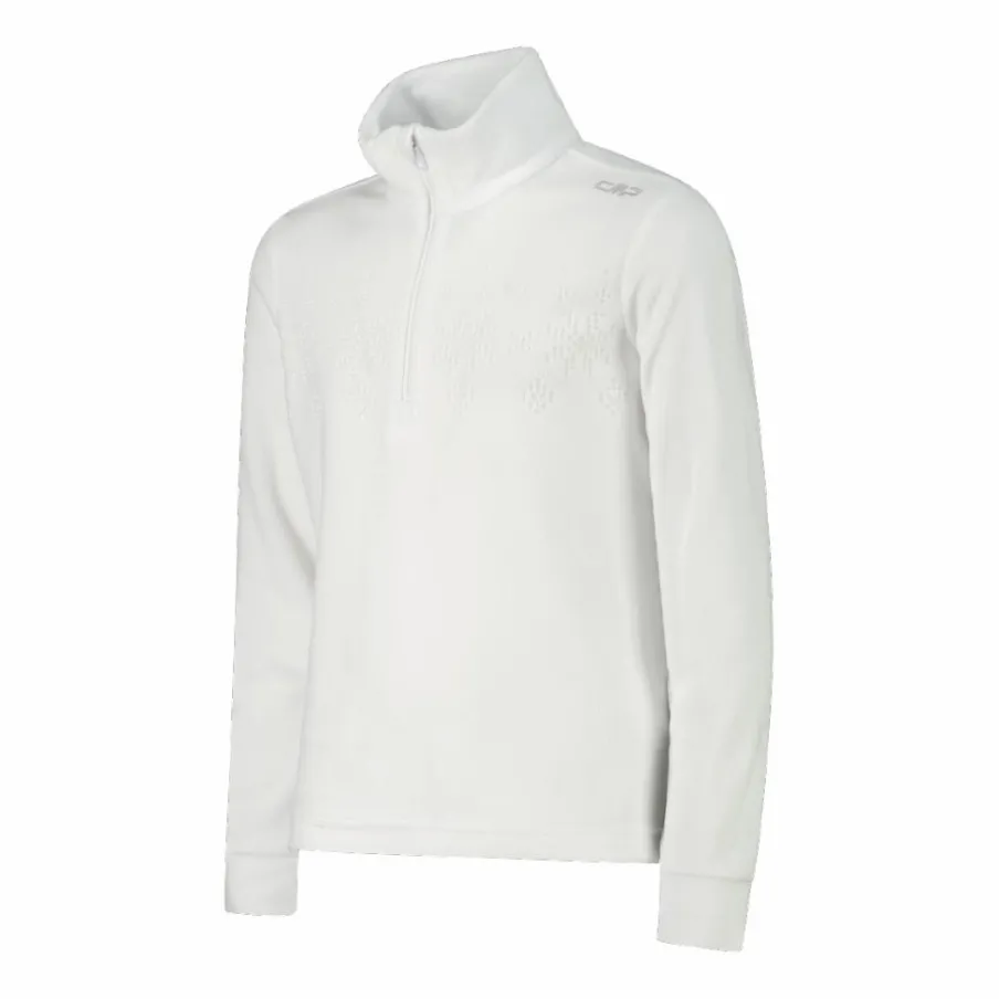 CMP Pile E Felpe^Pile mezza zip arctic fleece da bambina con fiocco di neve