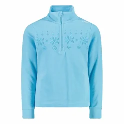 CMP Pile E Felpe^Pile mezza zip arctic fleece da bambina con fiocco di neve