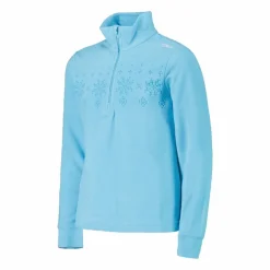 CMP Pile E Felpe^Pile mezza zip arctic fleece da bambina con fiocco di neve