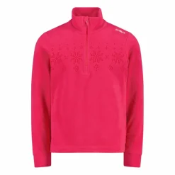 CMP Pile E Felpe^Pile mezza zip arctic fleece da bambina con fiocco di neve