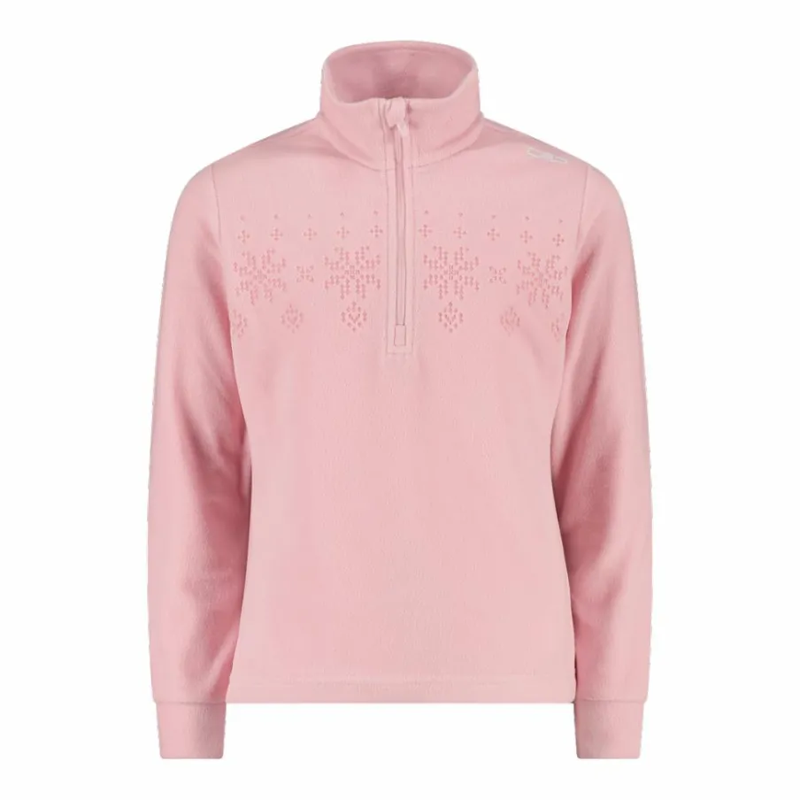 CMP Pile E Felpe^Pile mezza zip arctic fleece da bambina con fiocco di neve
